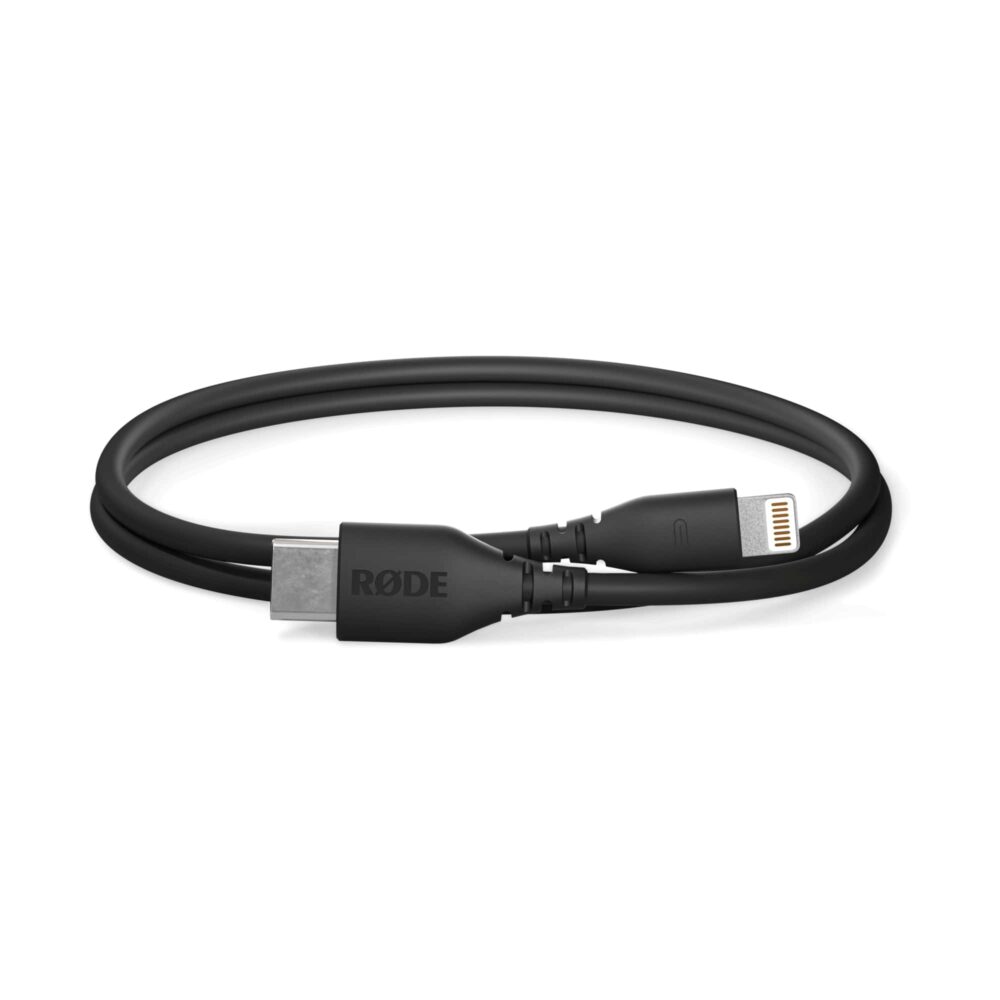 RODE SC21 Lightning to USB-C Cable (Black, 11.8") - Image 2