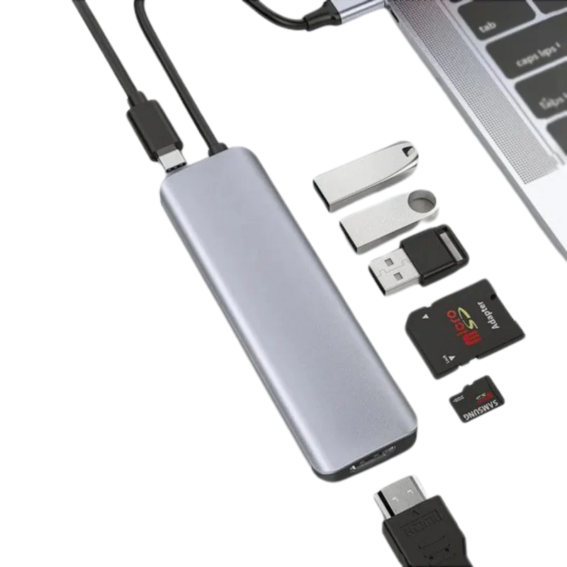 WIWU Alpha A731HC Type C Usb C Adapter 7 in 1 For Macbook Islamabad Tech 40