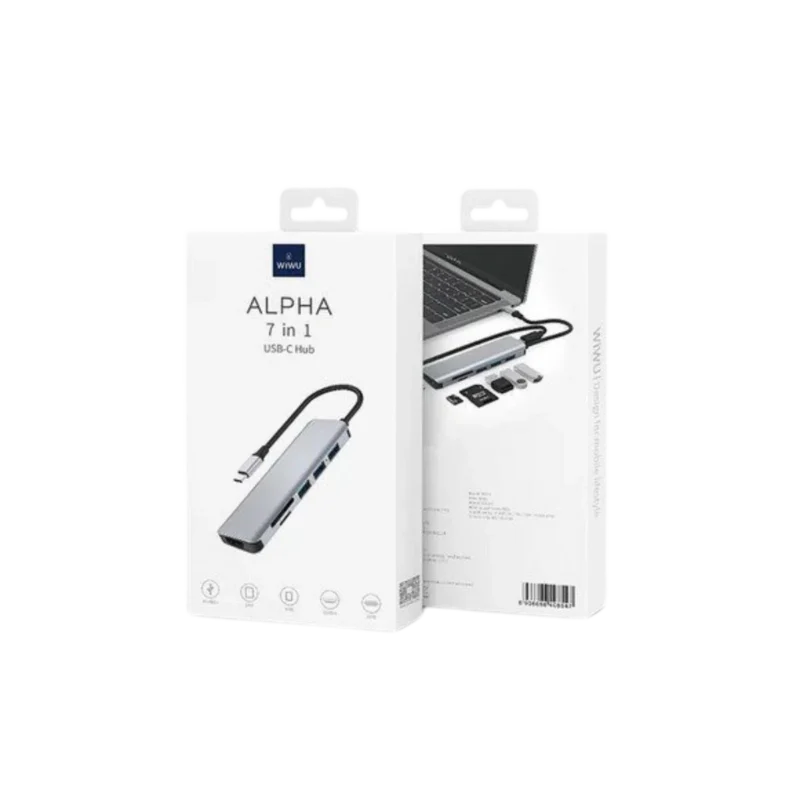 WIWU Alpha A731HC Type C Usb C Adapter 7 in 1 For Macbook Islamabad Tech 38