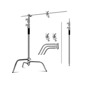 Stainless Steel Heavy Duty Silver Light Stand Imported Islamabad Tech 36