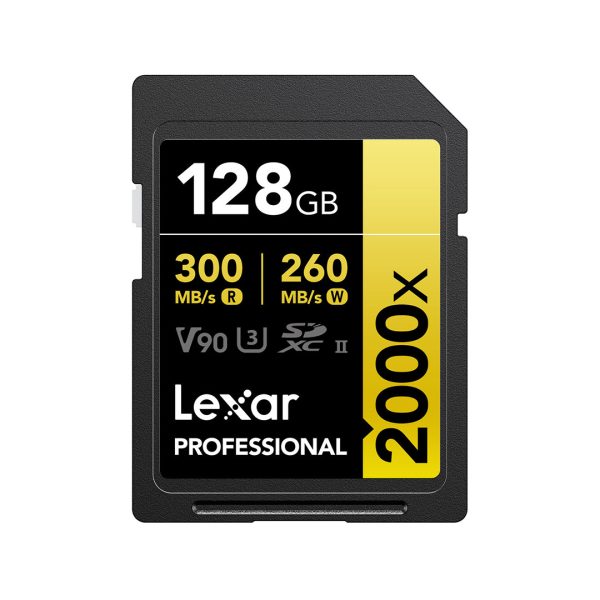 Lexar 128GB V90 UHS II Gold SDXC Card
