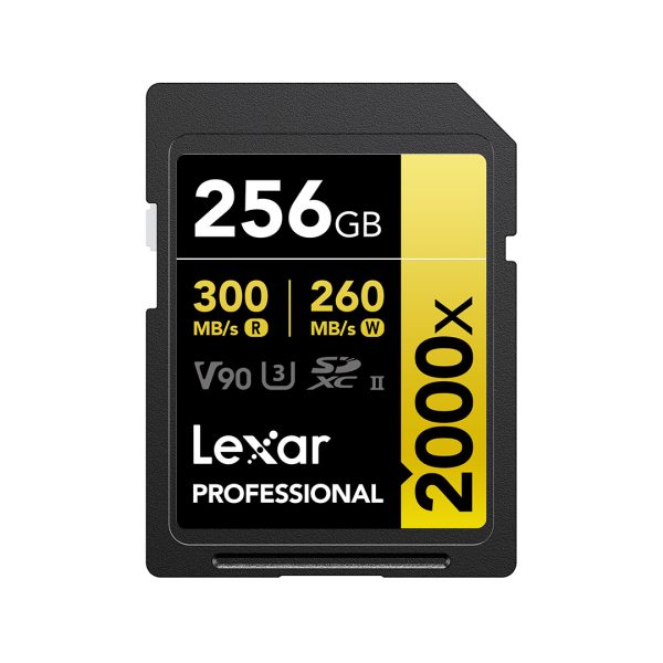 Lexar 256GB V90 UHS II Gold SDXC Card