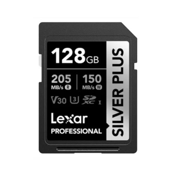 Lexar Silver Plus SDXC UHS I Card V30 U3 128gb
