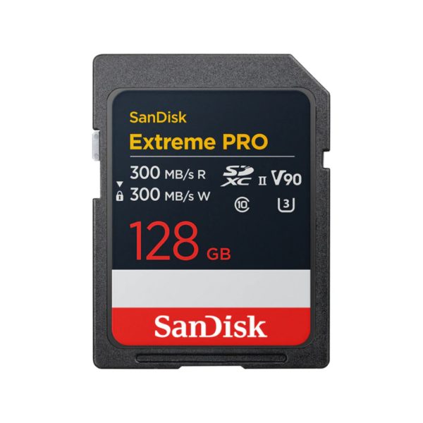 SanDisk SD Card Extreme Pro V90 300 MB s 128gb