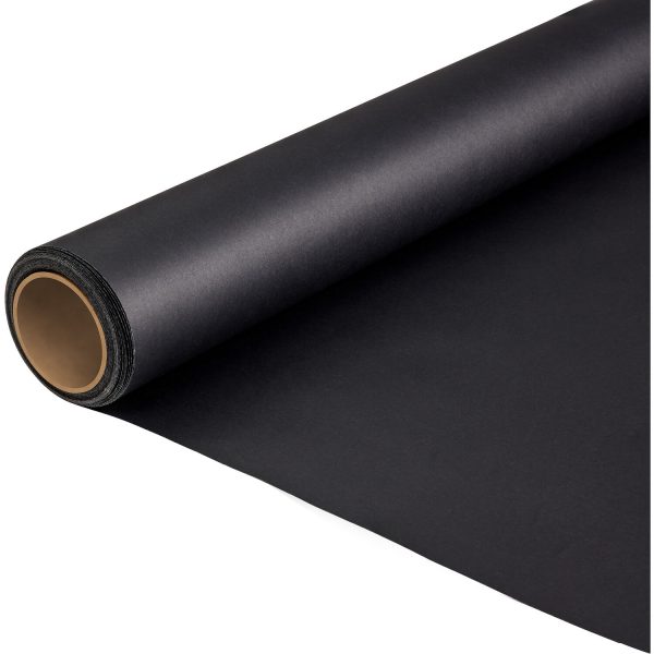 Emely Black Seamless Backdrop Paper Roll 9 x 36 Feet